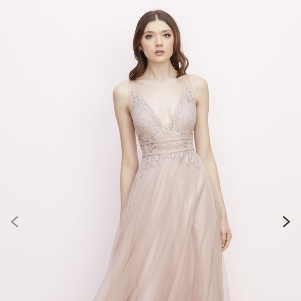 WATTERS BRIELLE TULLE / LACE BLUSH SIZE 10